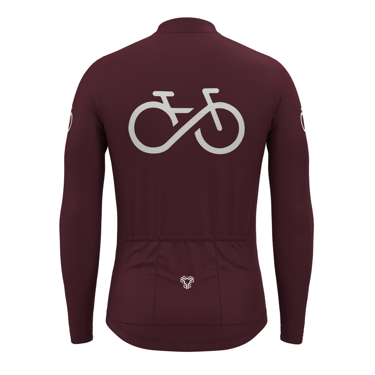 Bike Forever Men's LS Cycling Jersey - Plum
