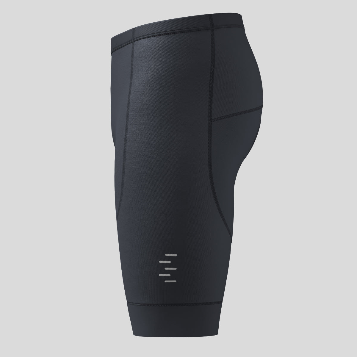 Minimal Solid Men's Cycling Shorts - Graphite