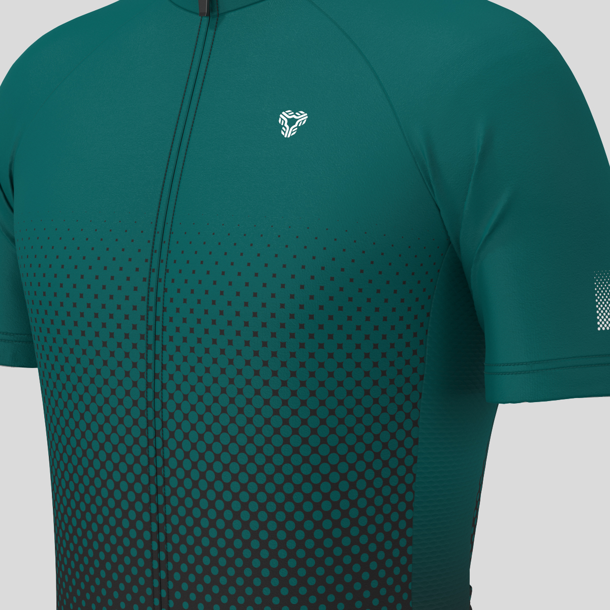 Polka Dot Gradient Men's Cycling Jersey - Midnight