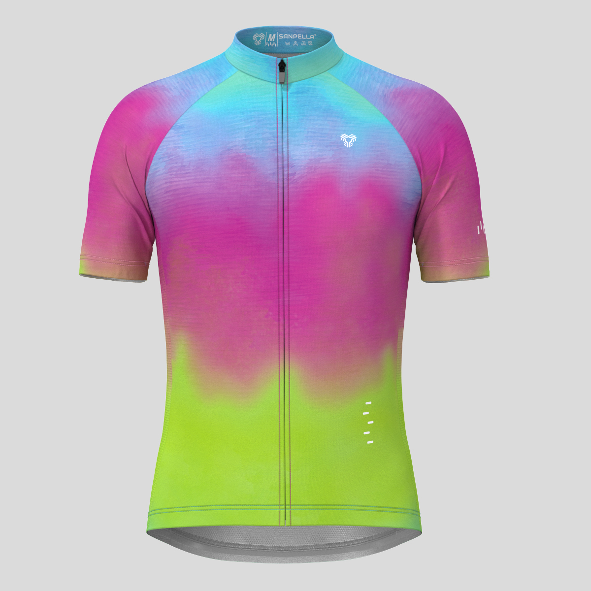 Men's Tie Dye Fade Cycling Jersey - Fig
