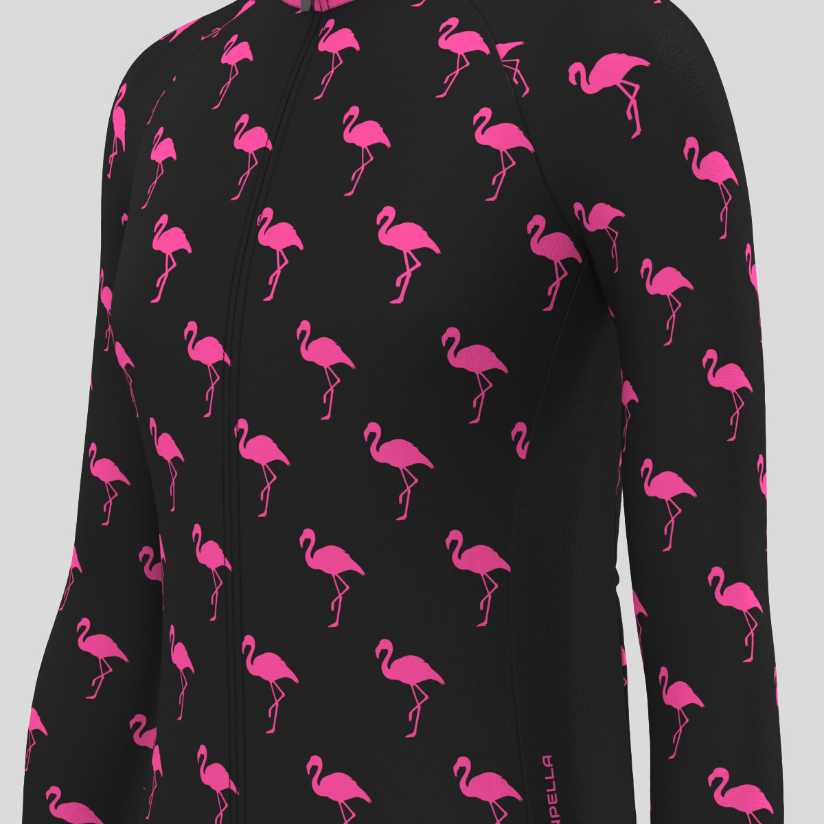 Flamingo Women's LS Cycling Jersey - Pink/Black