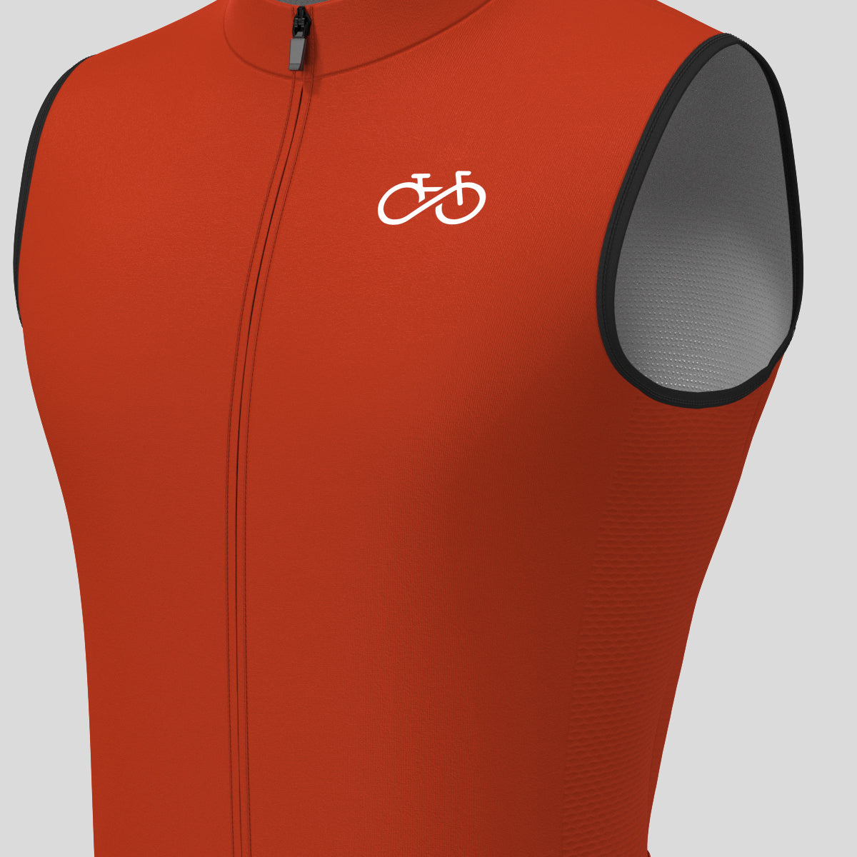 Men's Ride Forever Sleeveless Cycling Jersey - Brick