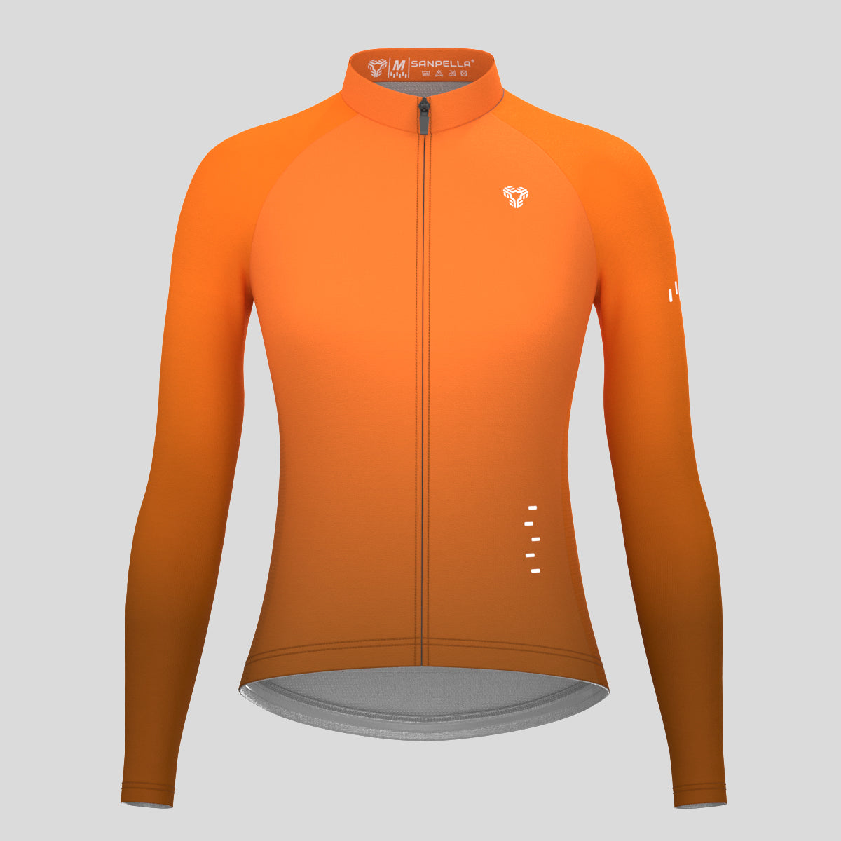 Women's Minimal Gradient LS Cycling Jersey - Orange