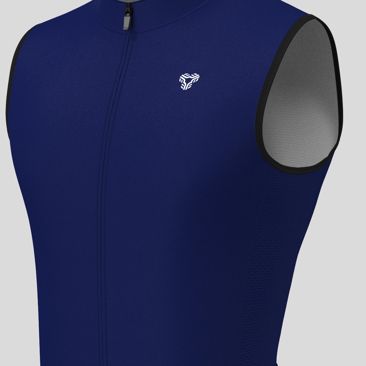 Men's Minimal Solid Sleeveless Cycling Jersey - Ink