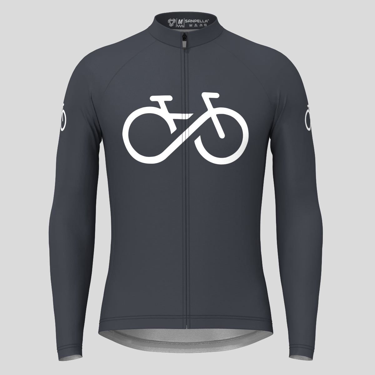 Bike Forever Men's LS Cycling Jersey - Graphite