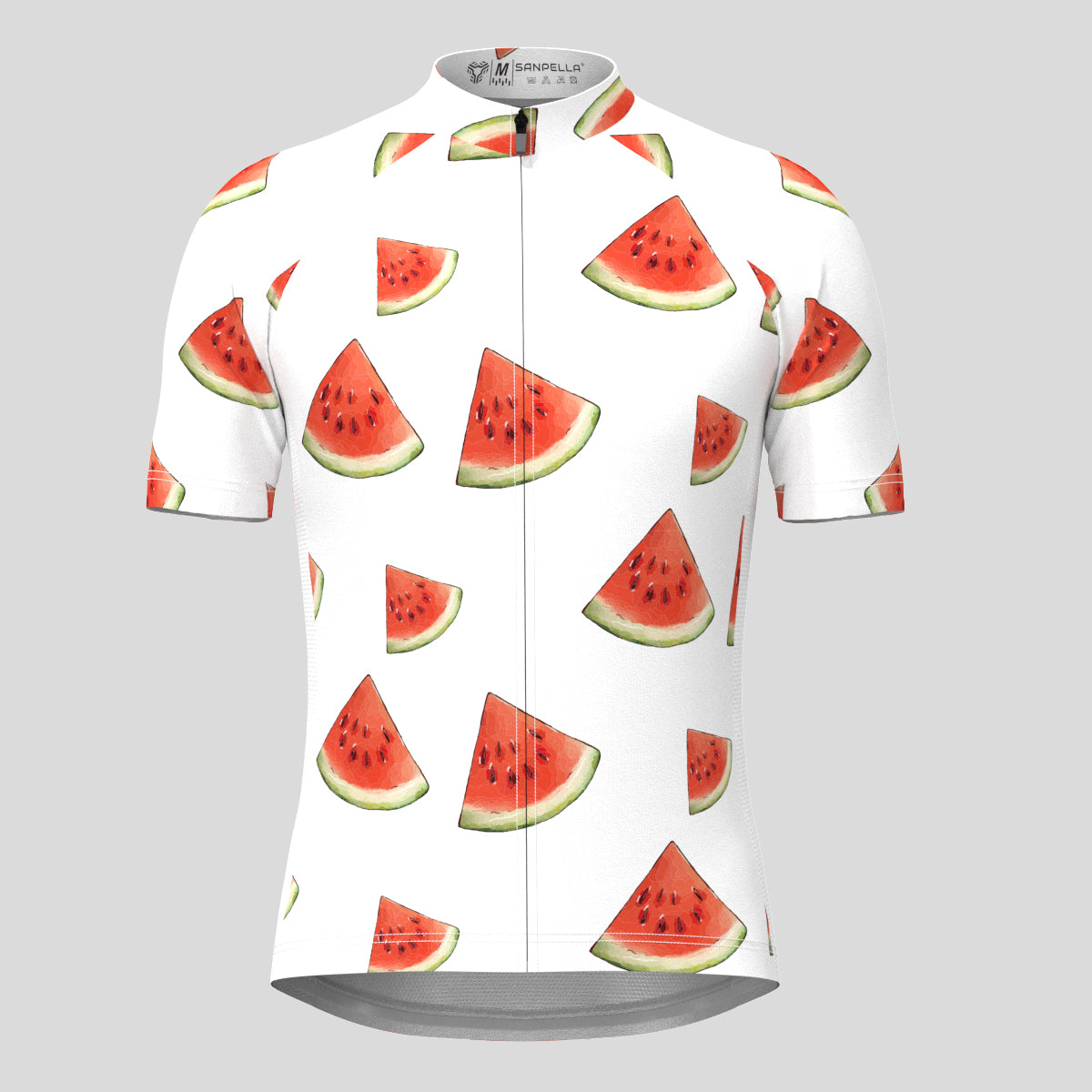 Juicy Summer Watermelon Men's Cycling Jersey - White