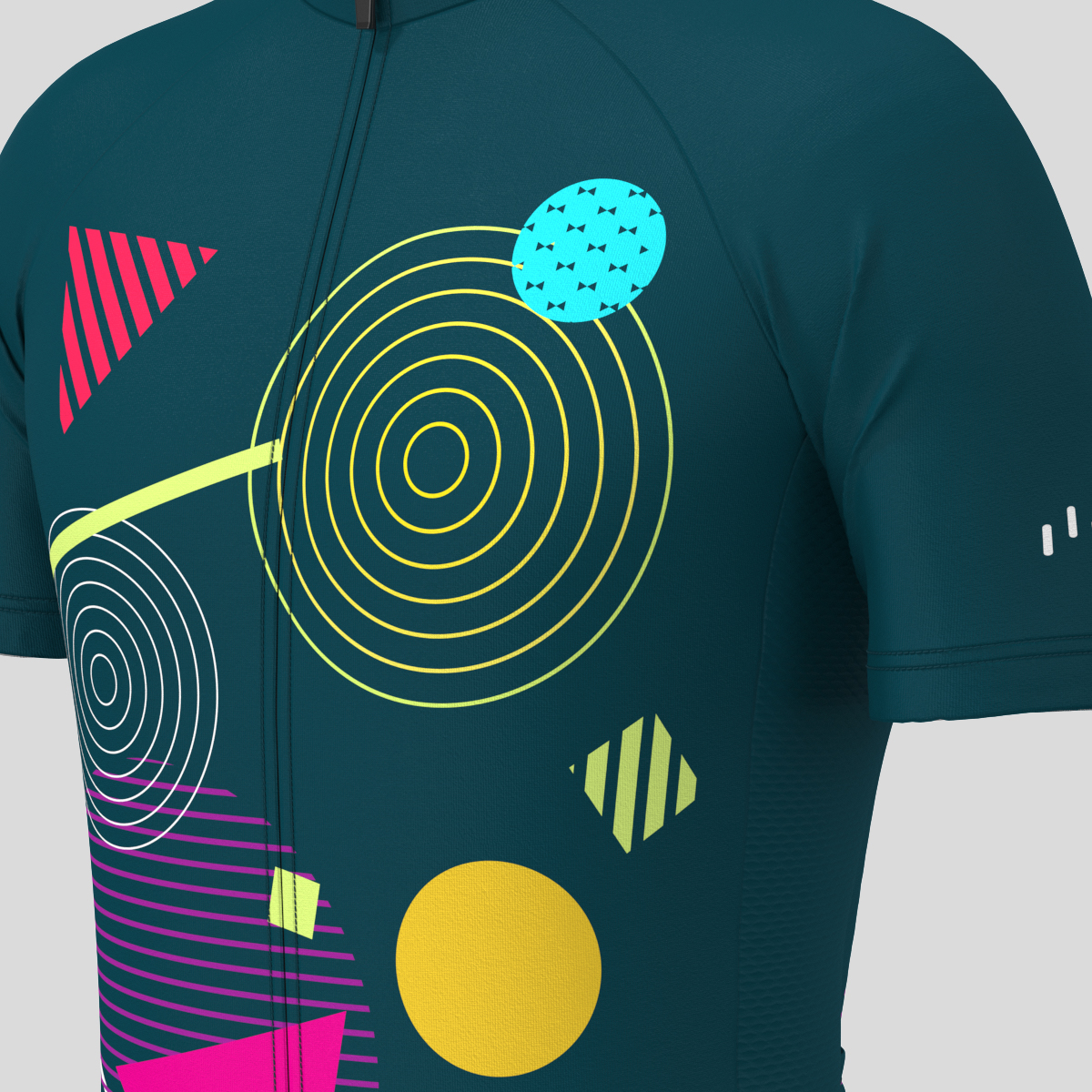 Abstract Memphis Men's Cycling Jersey - Midnight