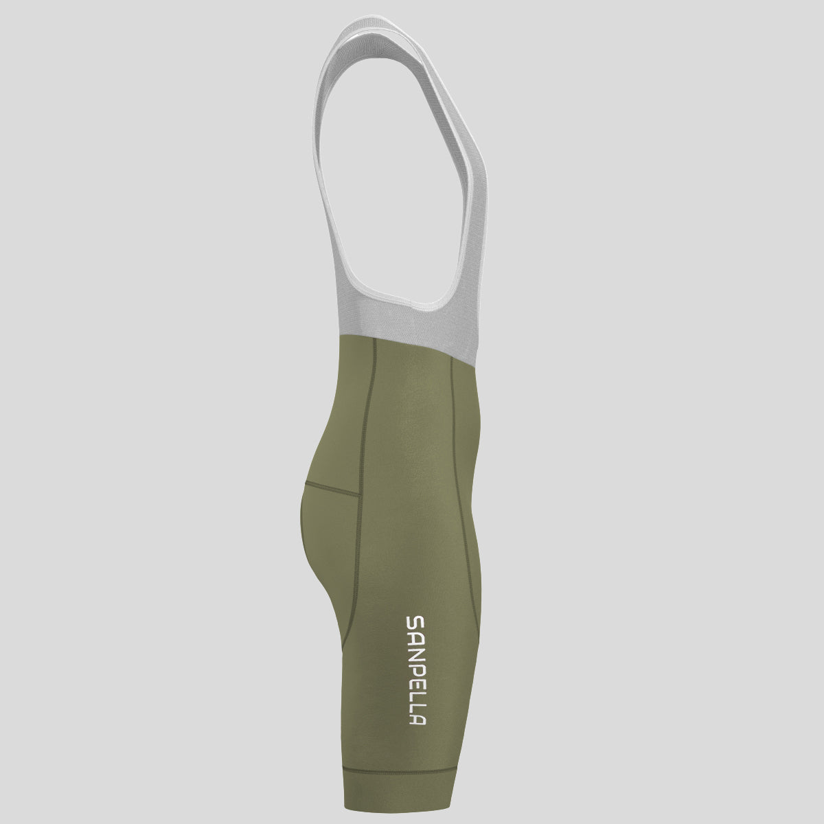 Minimal Solid Women's Bib Shorts - Olive
