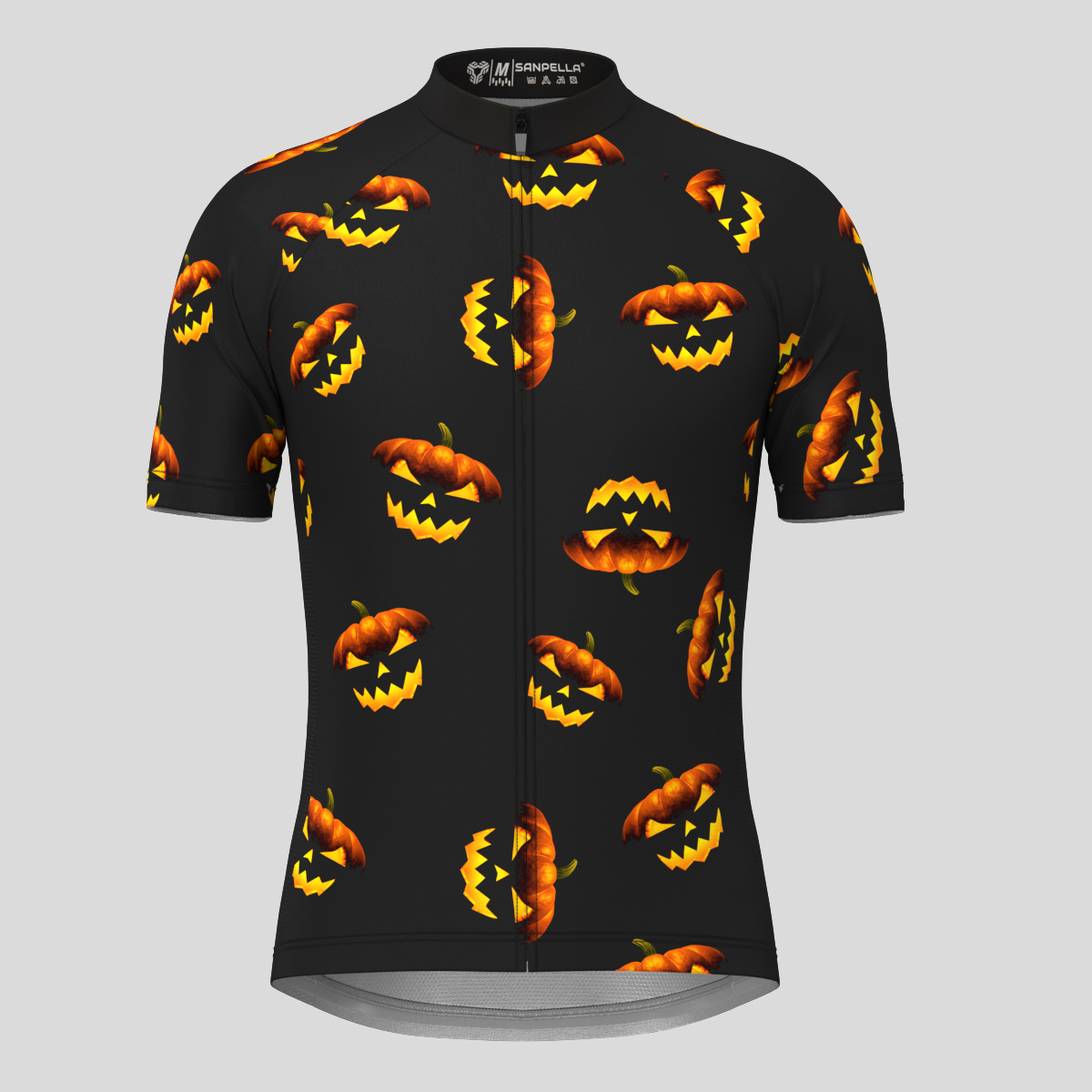 Men's Halloween Cycling Jersey - Pumpkin