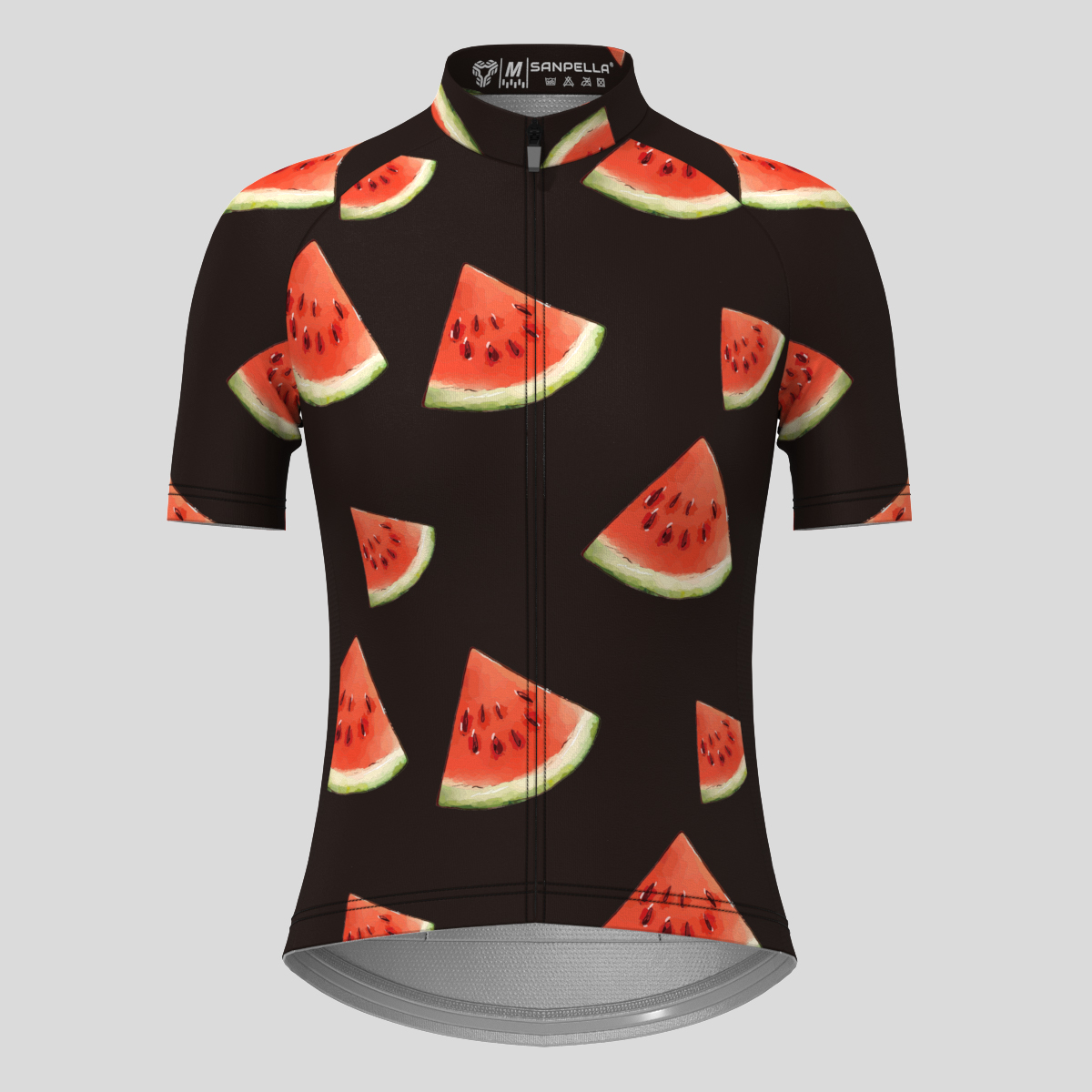 Women's Juicy Summer Watermelon Cycling Jersey - Black