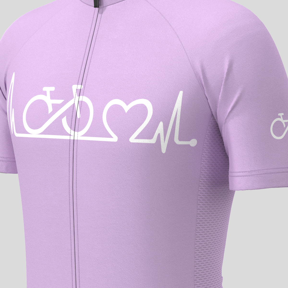 Bike Heartbeat Men's Cycling Jersey - Haze
