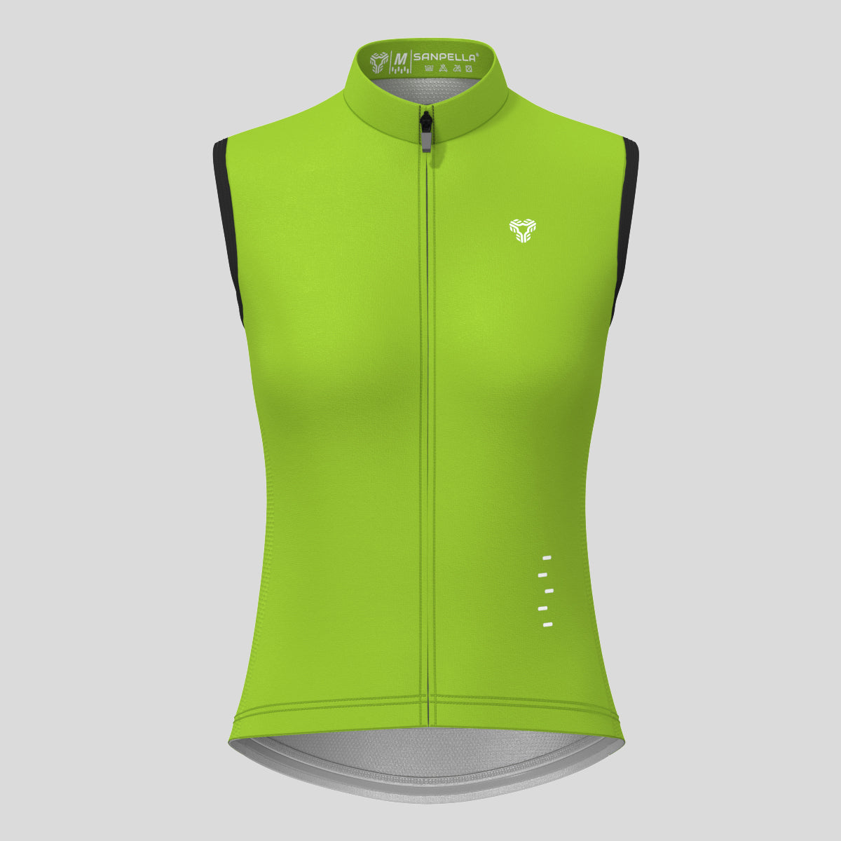 Women's Minimal Solid Sleeveless Cycling Jersey - Wasabi