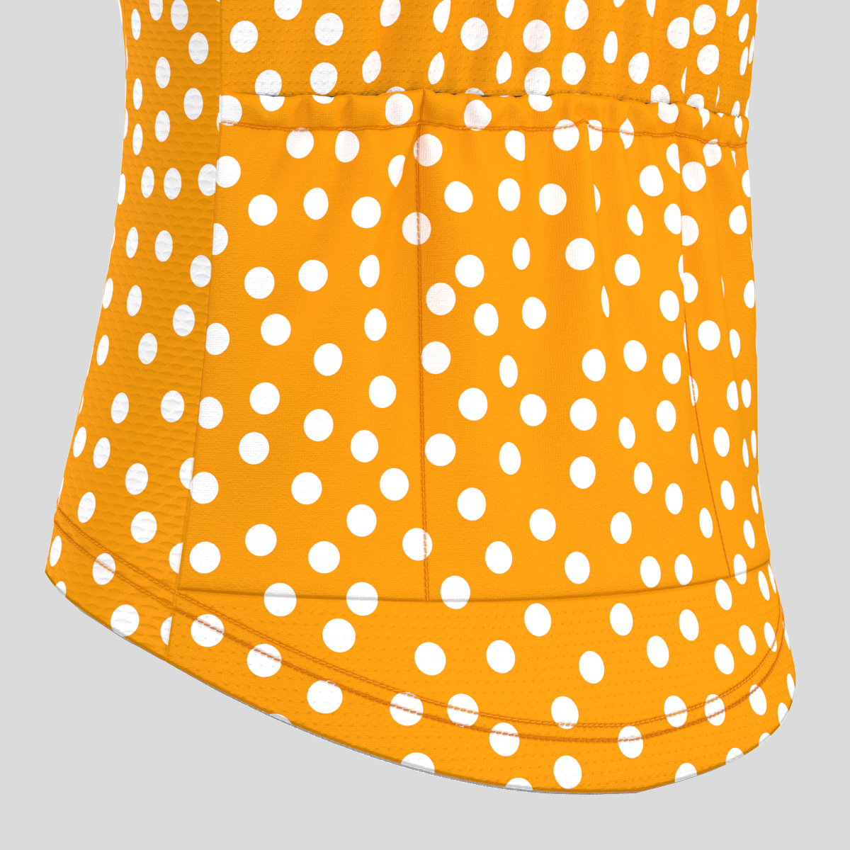 Women's Classic Polka Dot Cycling Jersey Orange Sanpella.cc