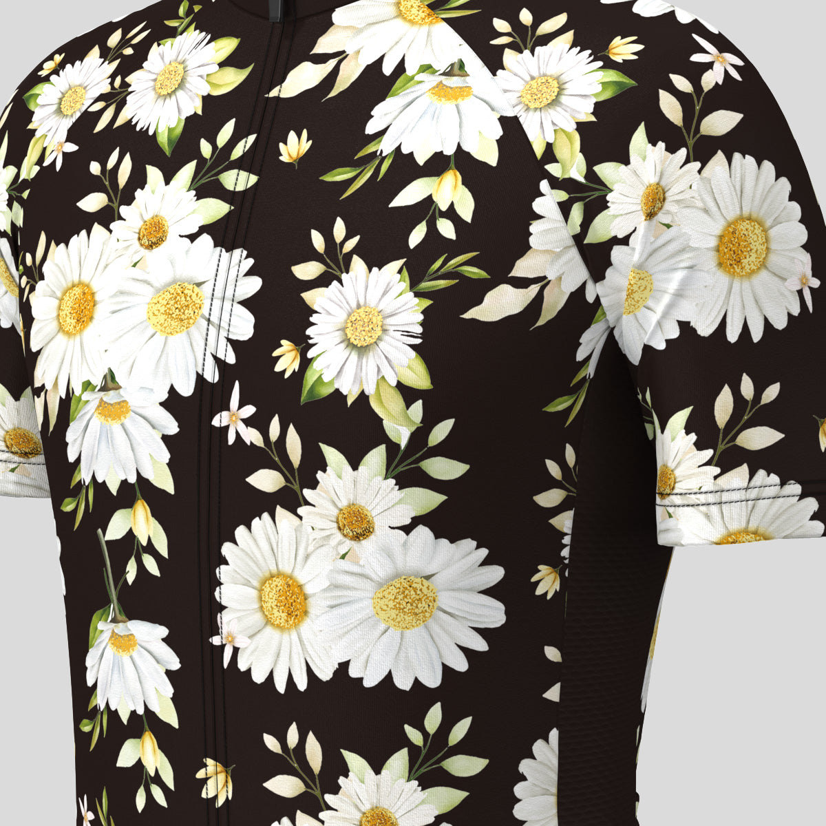 Classic Daisy Print Men's Cycling Jersey