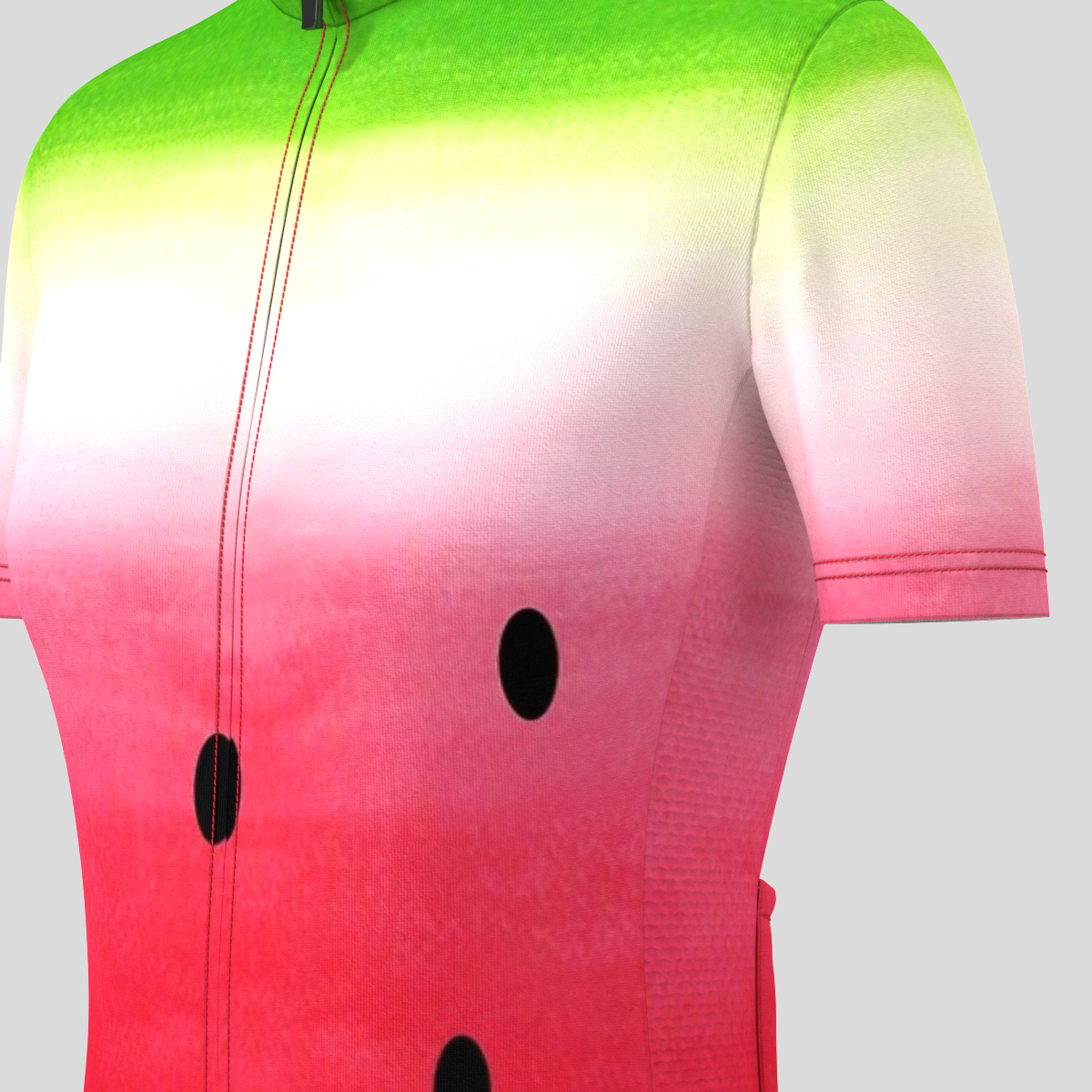 Women's Watermelon Watercolours Print Cycling Jersey
