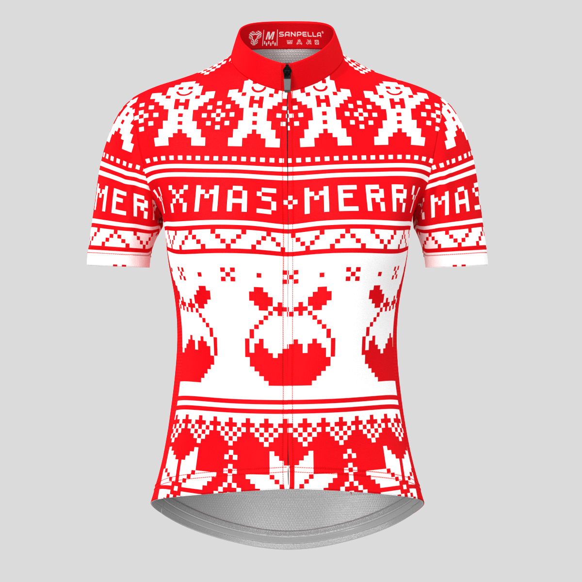 Christmas Sweater Gingerbread Man pudding Women's Cycling Jersey