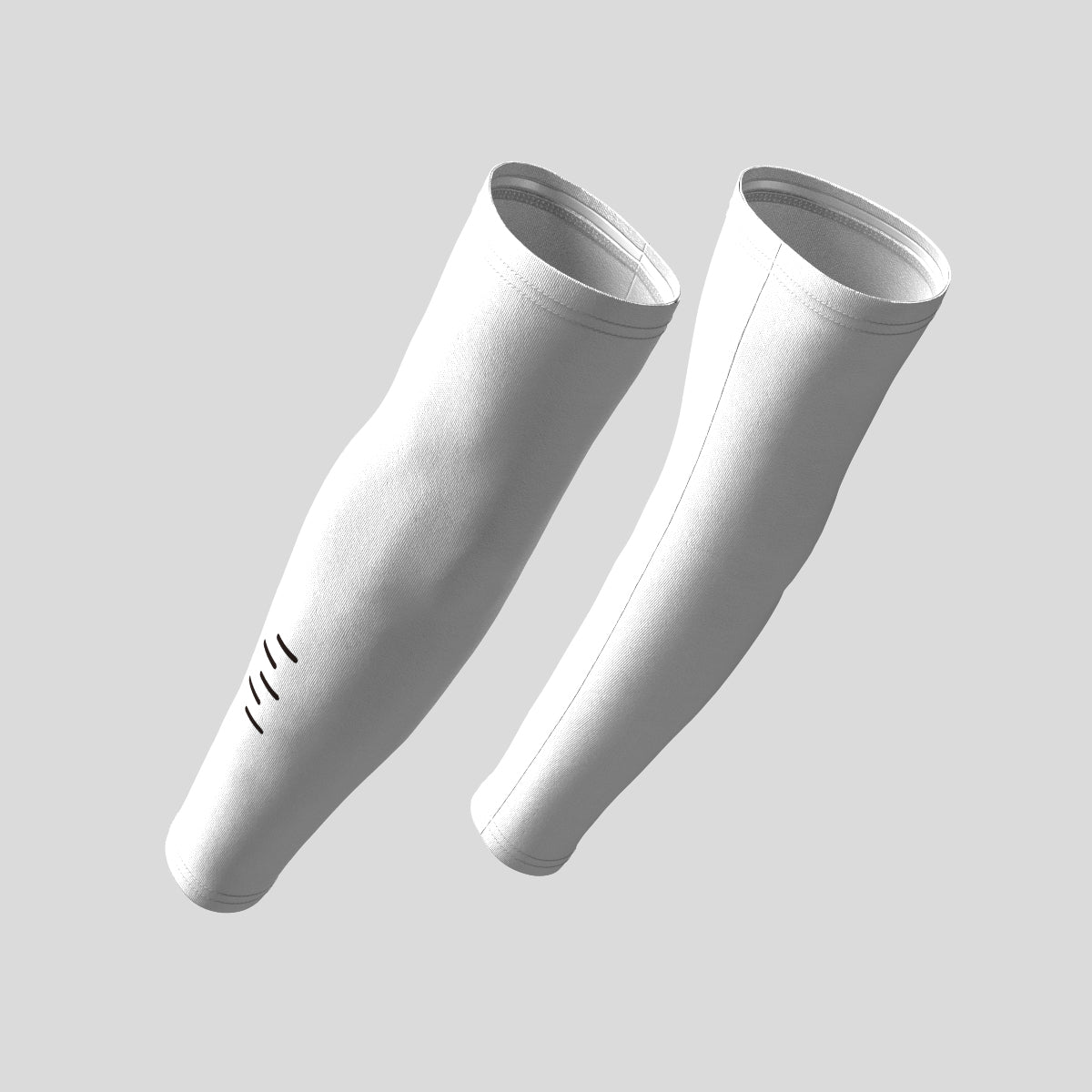 Men's Minimal Solid Arm Warmer - White