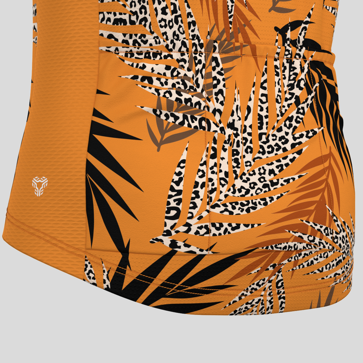 Tropical Exotic Leaves Leopard Men's Cycling Jersey