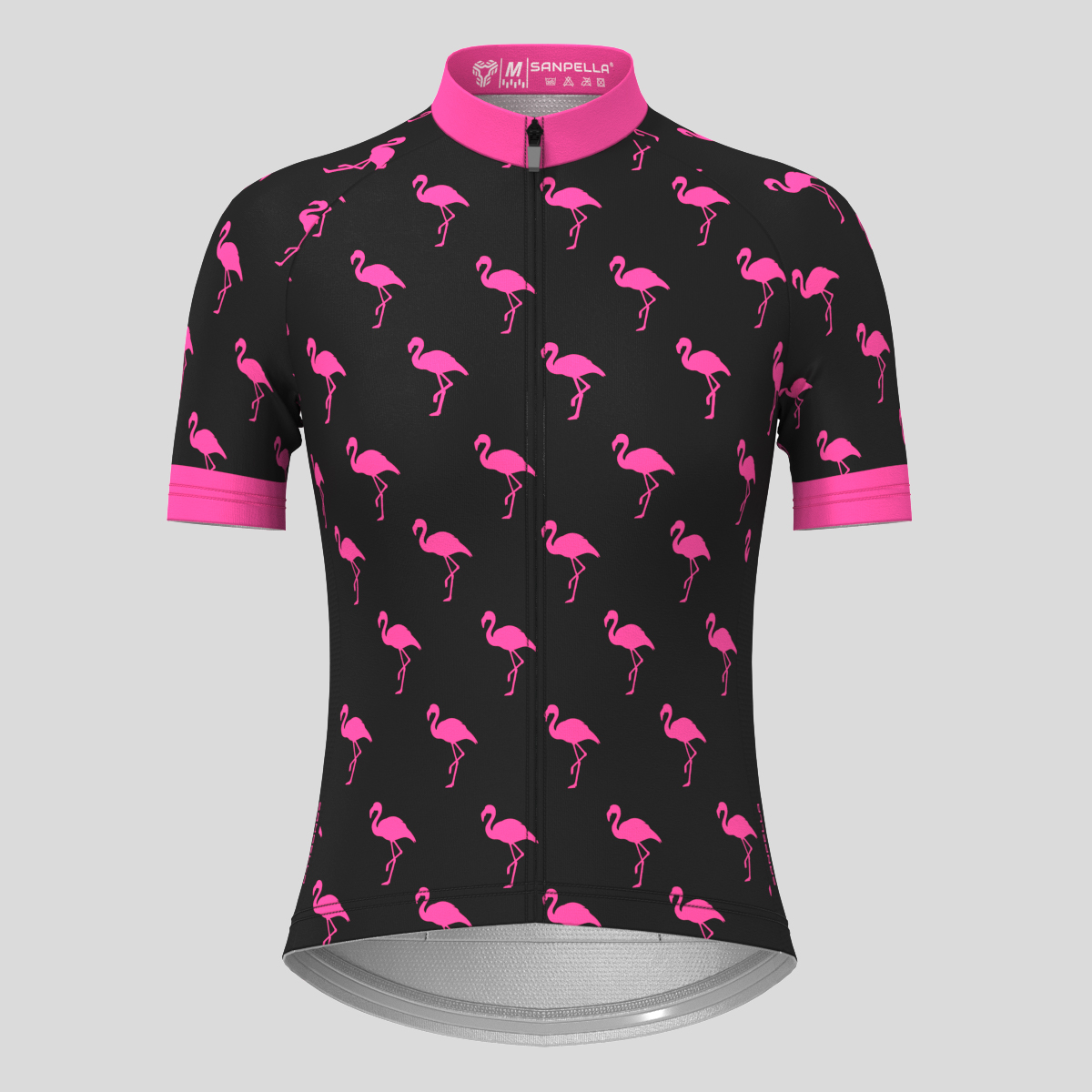 Flamingo Women's Cycling Jersey - Pink/Black