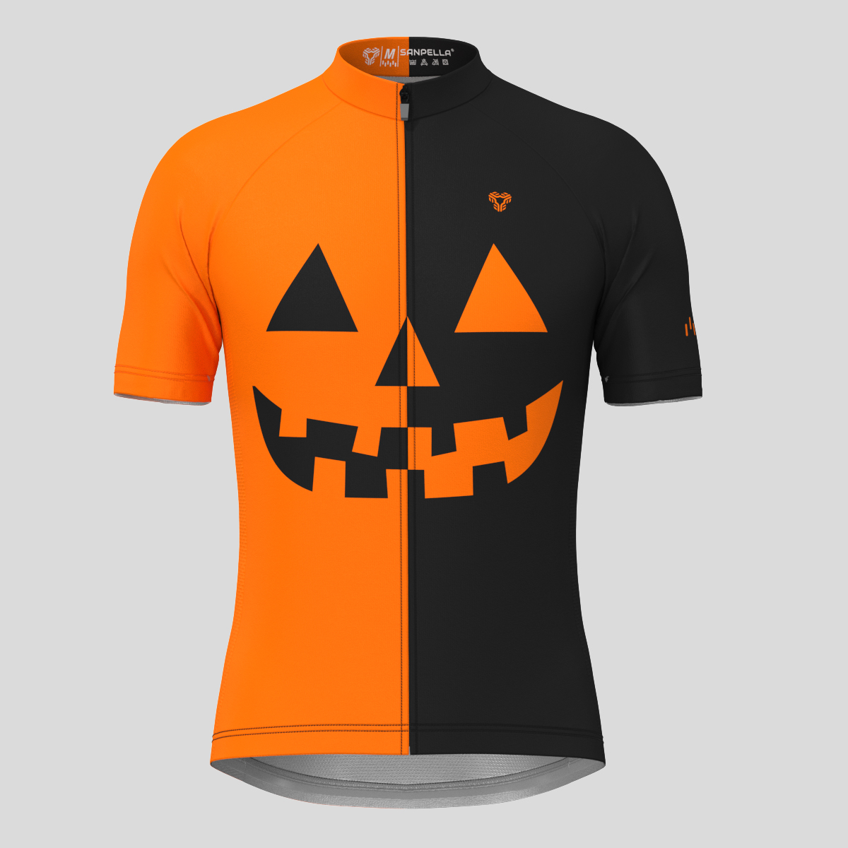 Halloween Pumpkin Face Men's Cycling Jersey