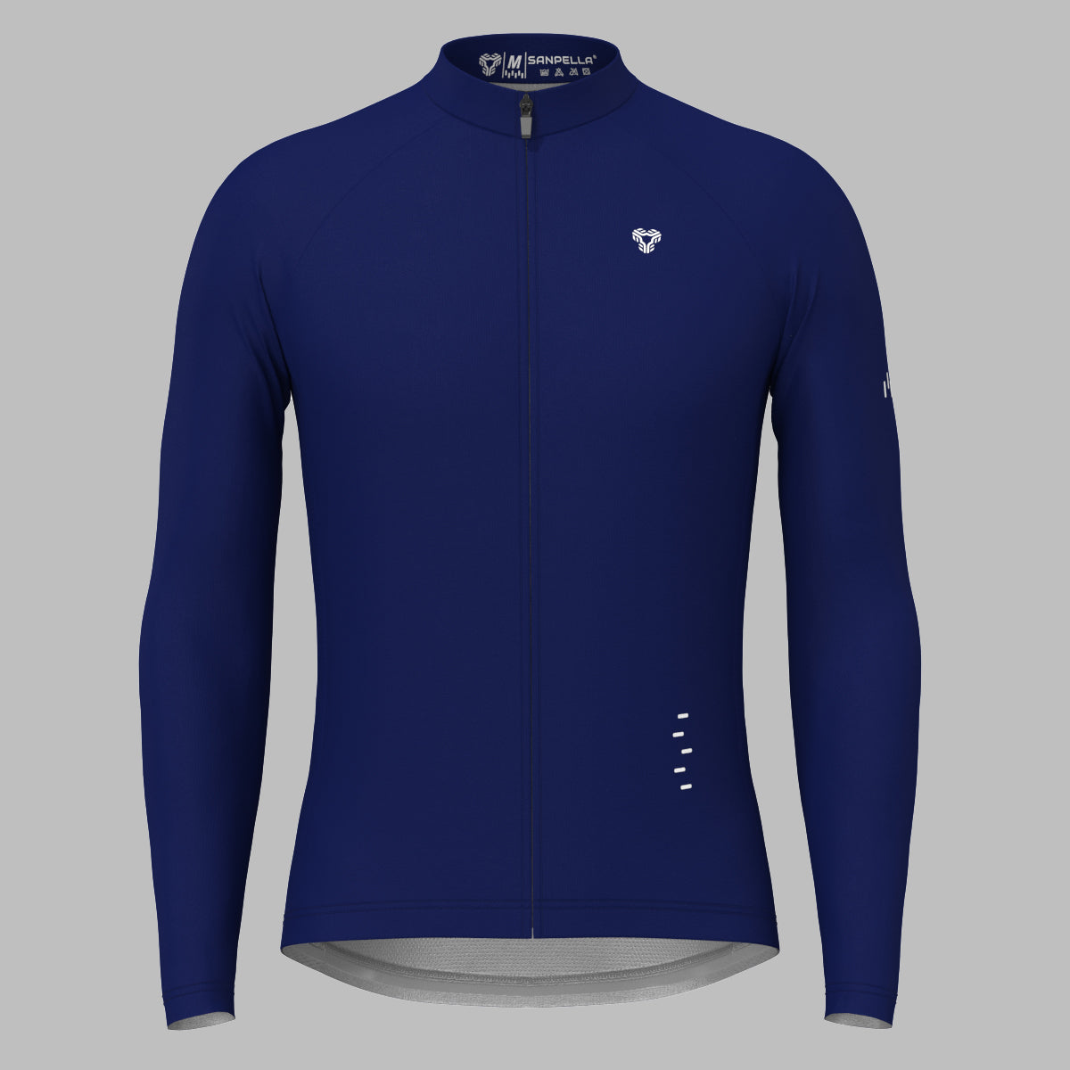 Men's Minimal Solid LS Cycling Jersey - Ink