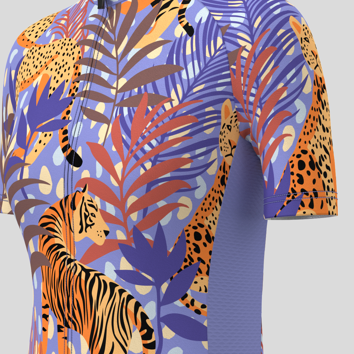 Leopard Tiger Exotic Tropical Women's Cycling Jersey