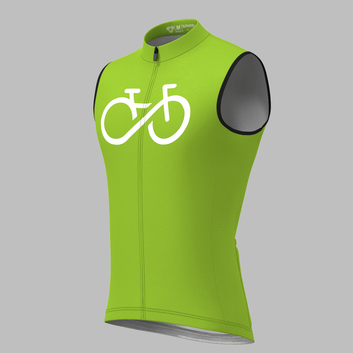 Men's Bike Forever Sleeveless Cycling Jersey - Wasabi