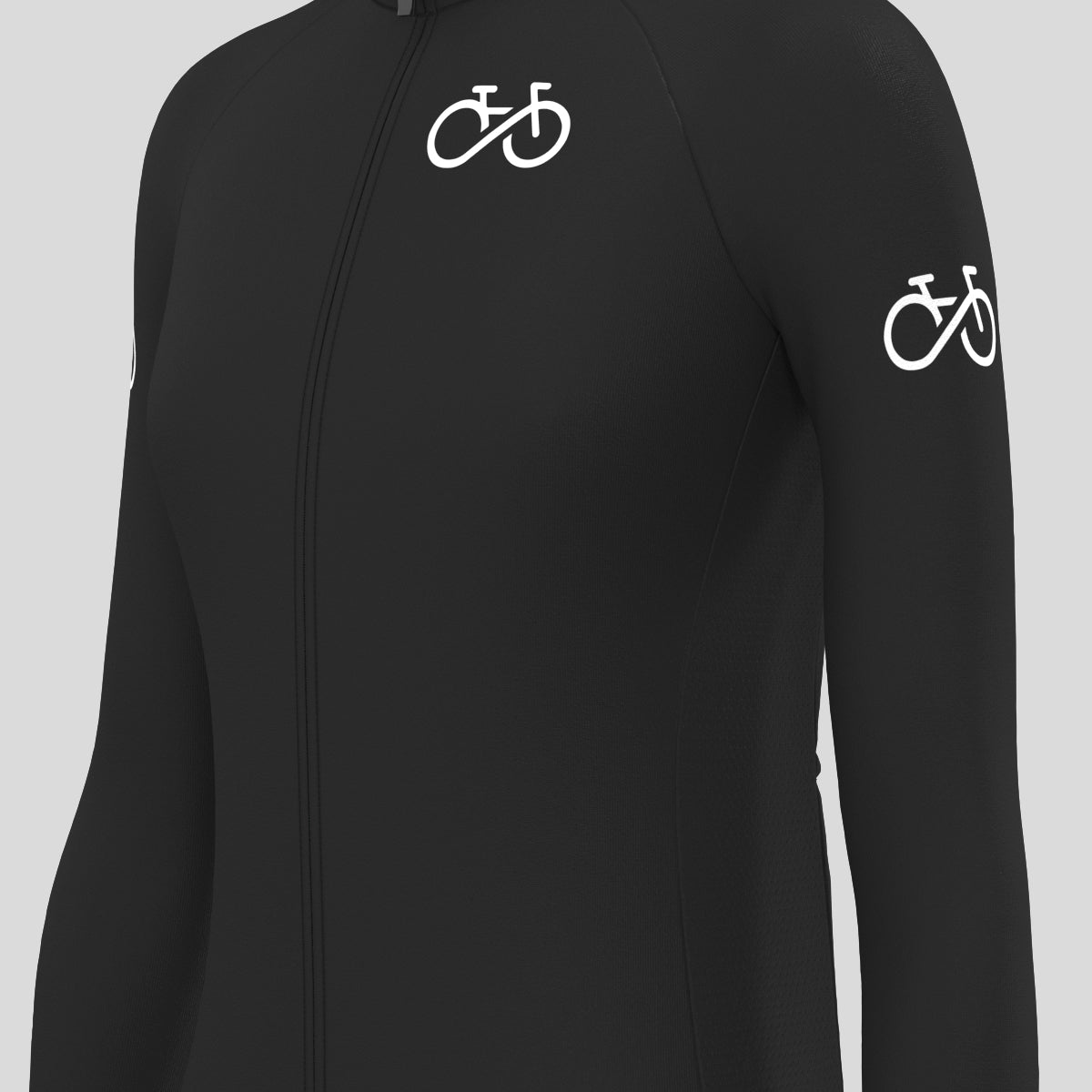 Ride Forever Women's LS Cycling Jersey - Black