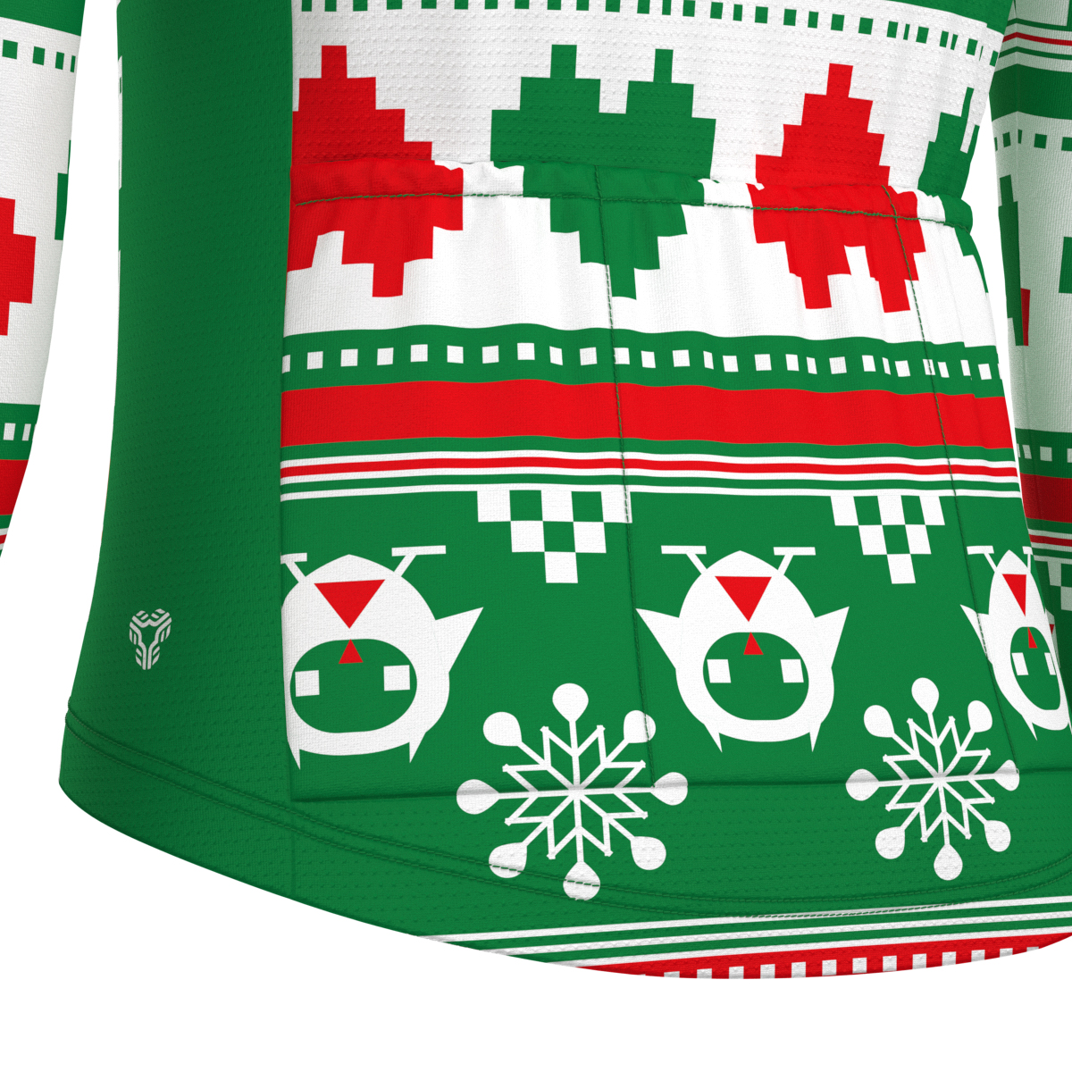 Ugly Sweater Owls Hearts Men's LS Cyling Jersey