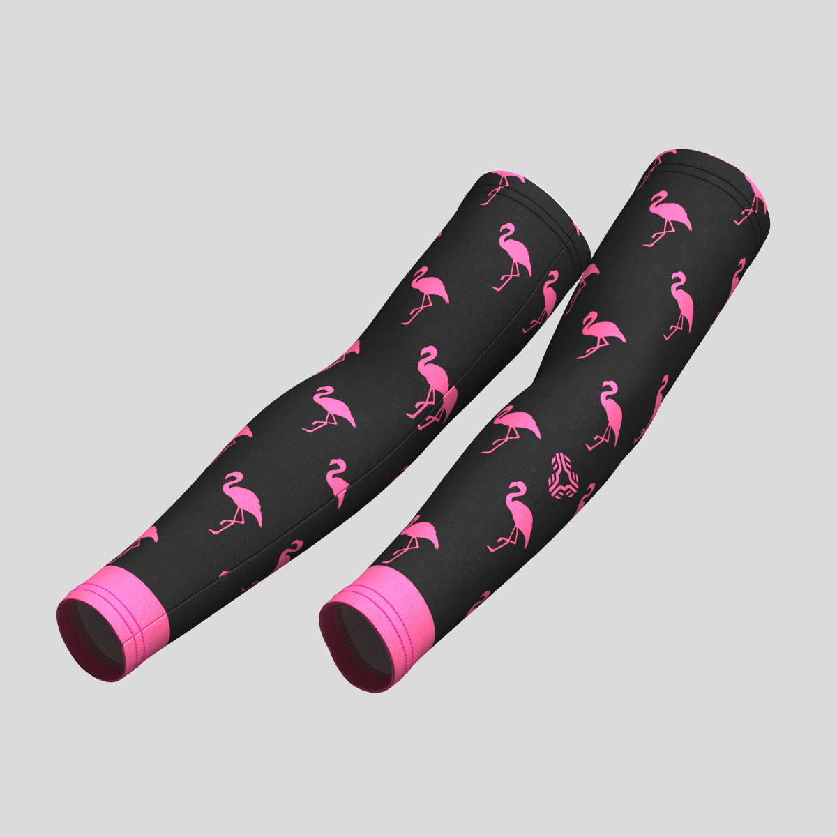 Flamingo Women's Cycling Arm Warmers - Pink/Black