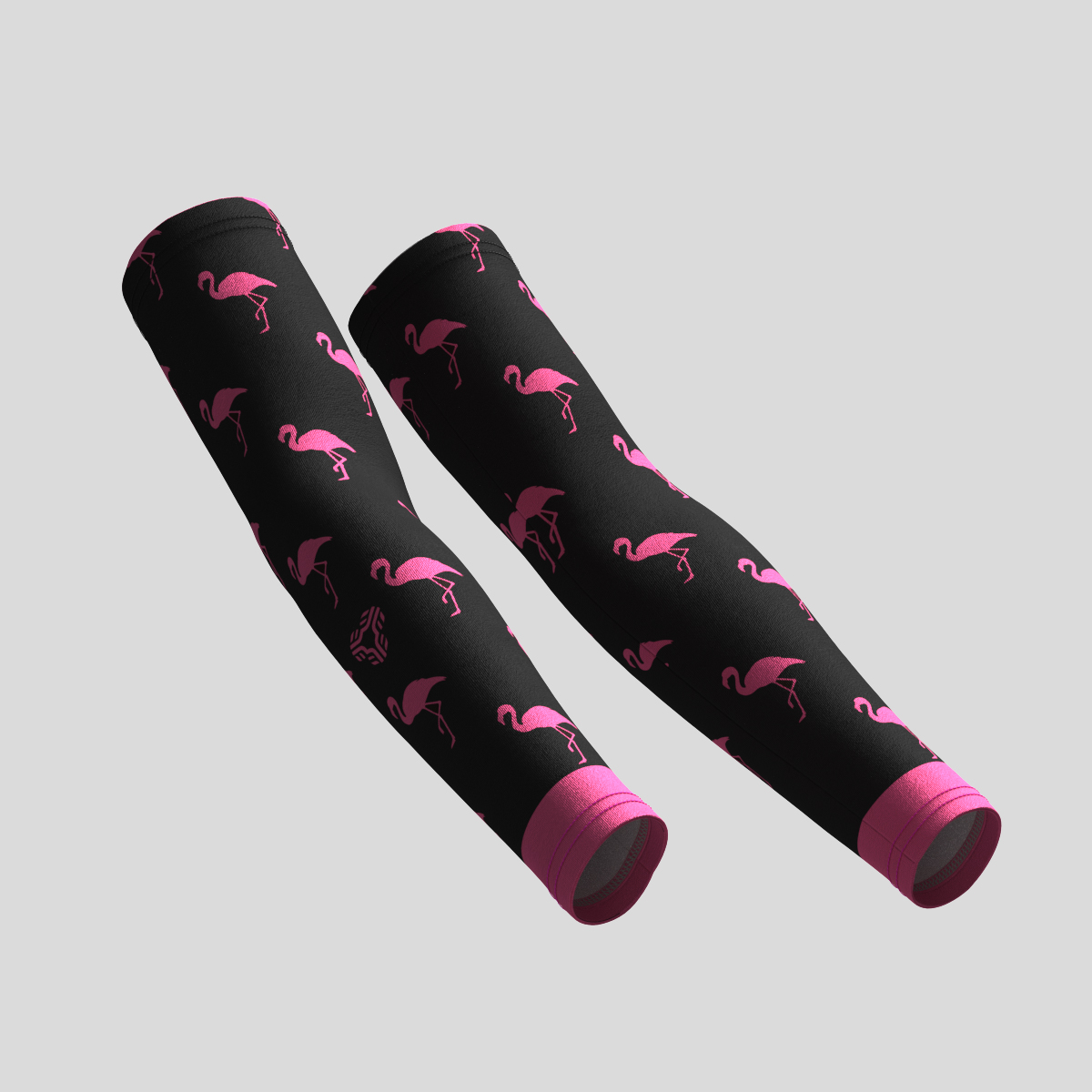 Flamingo Women's Cycling Arm Warmers - Pink/Black
