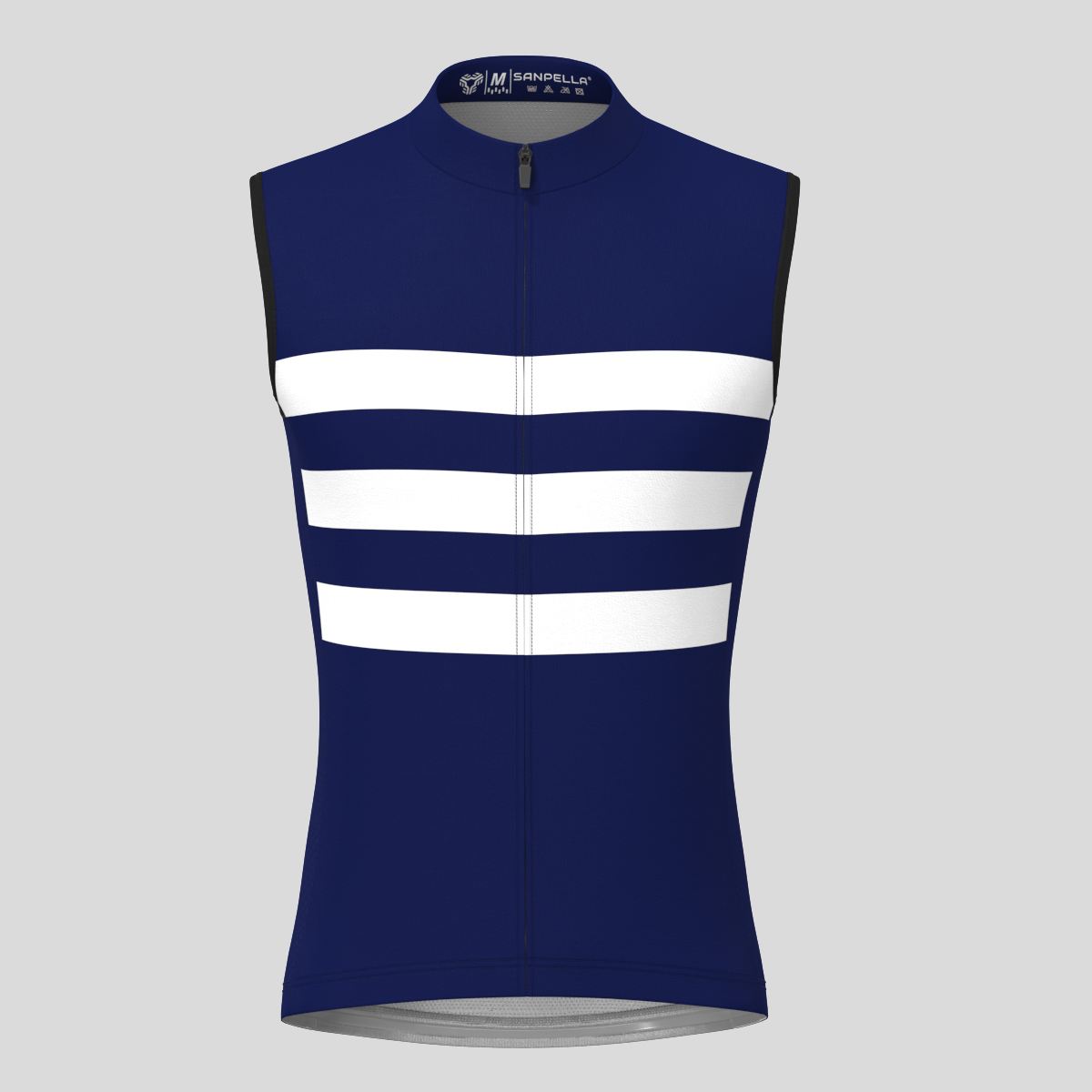 Men's Classic Stripes Sleeveless Cycling Jersey - Ink