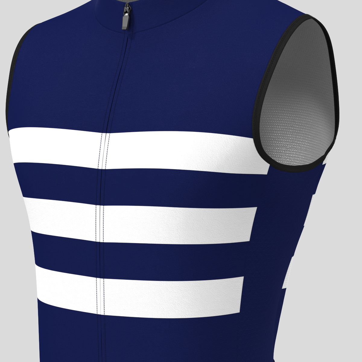 Men's Classic Stripes Sleeveless Cycling Jersey - Ink