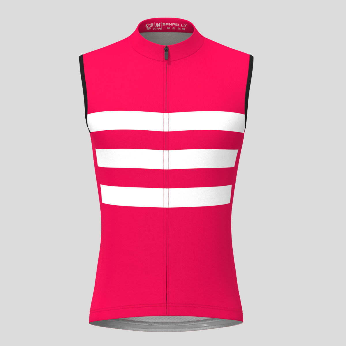 Men's Classic Stripes Cycling Jersey - Jester red