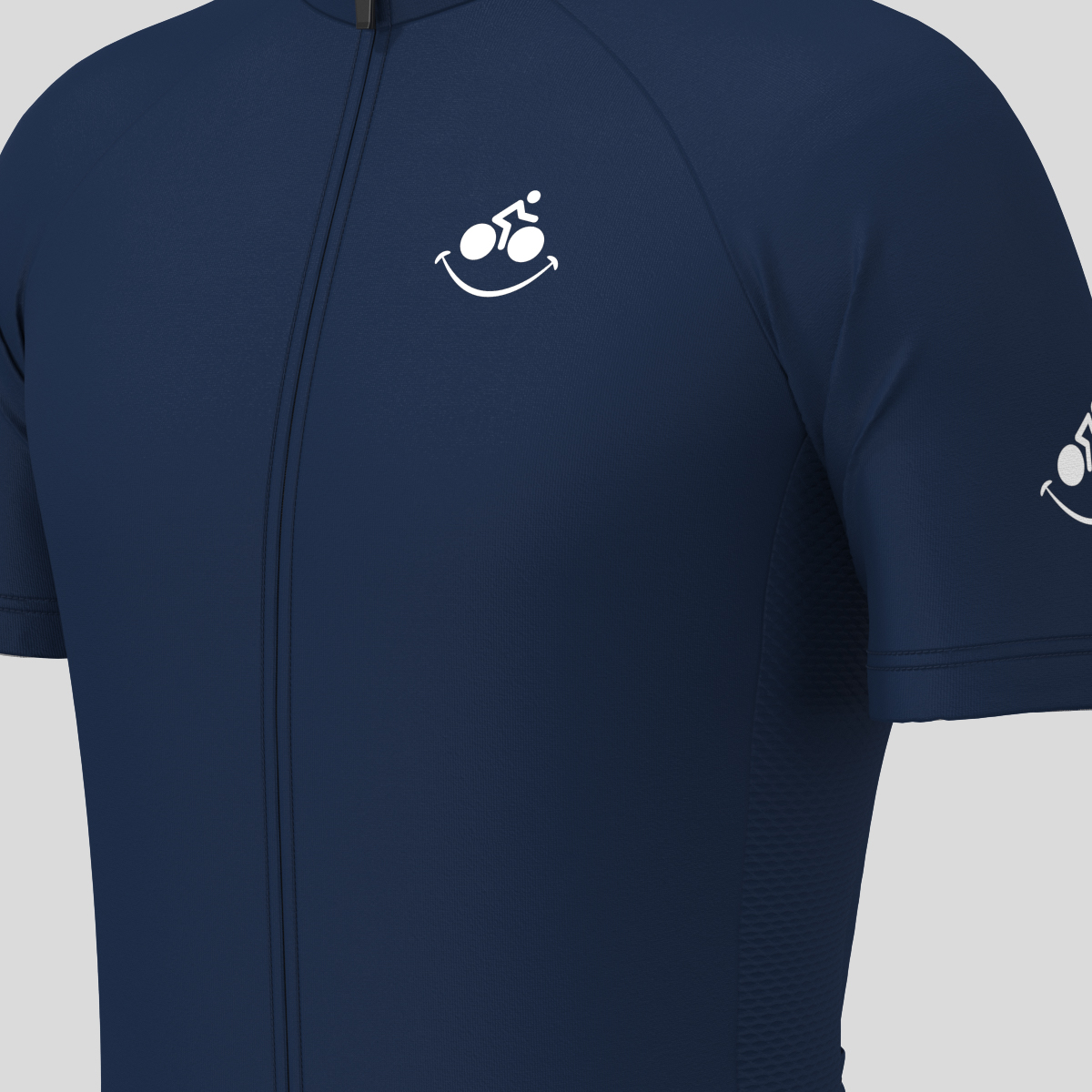 Men's Bike Smile Cycling Jersey - Navy