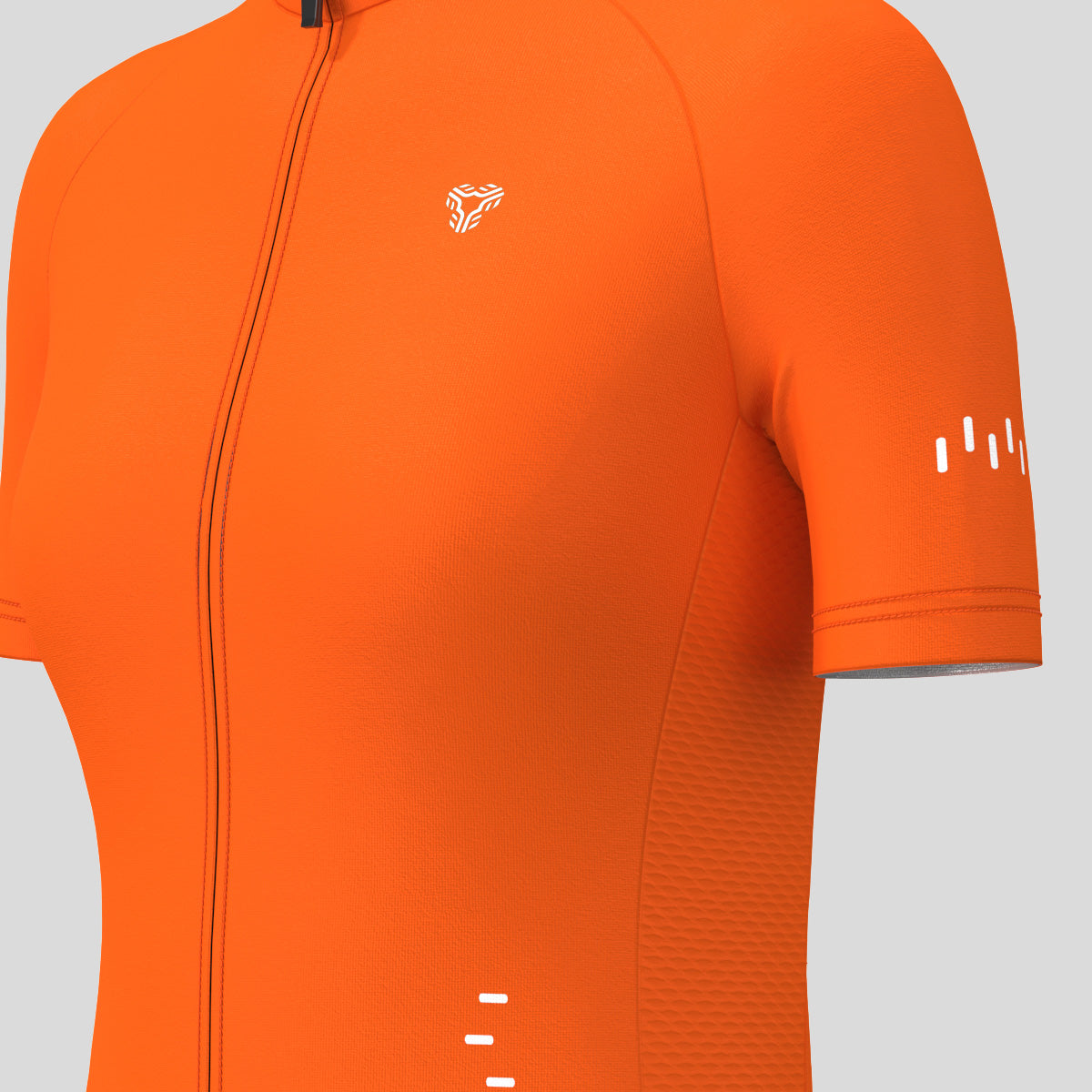 Minimal Solid Women's Cycling Jersey - Tangerine