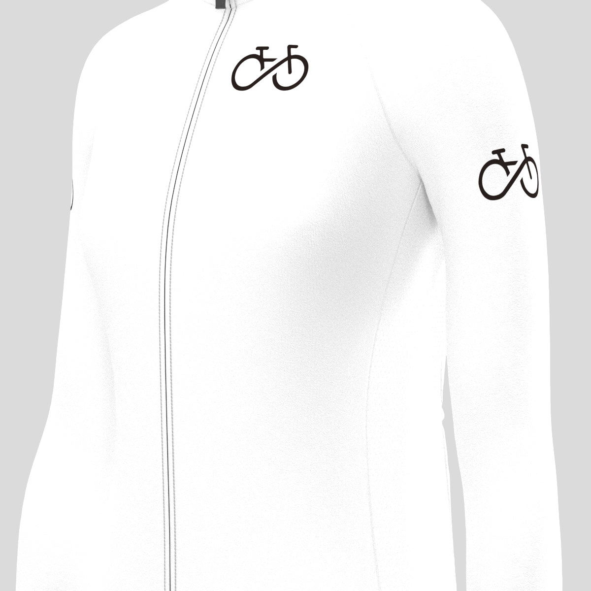 Ride Forever Women's LS Cycling Jersey - White