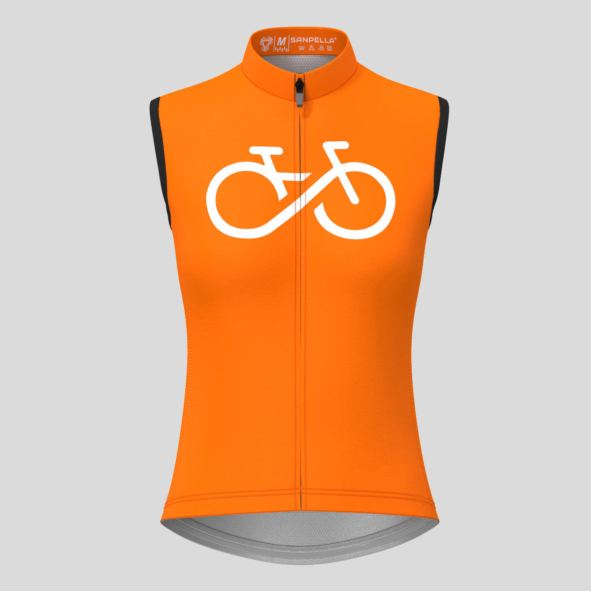 Women's Bike Forever Sleeveless Cycling Jersey - Orange