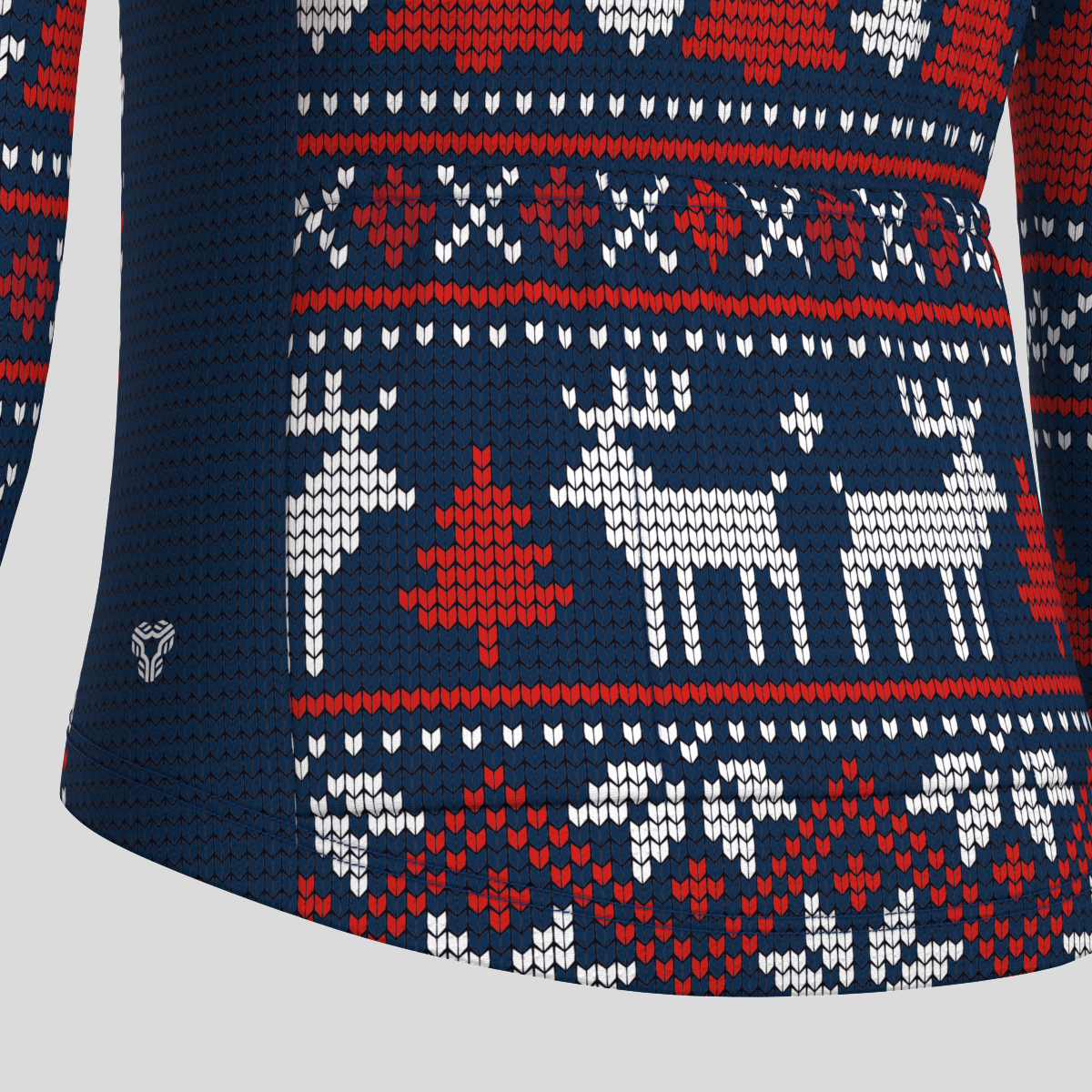 Knitted Christmas Ugly Sweater Men's LS Cycling Jersey