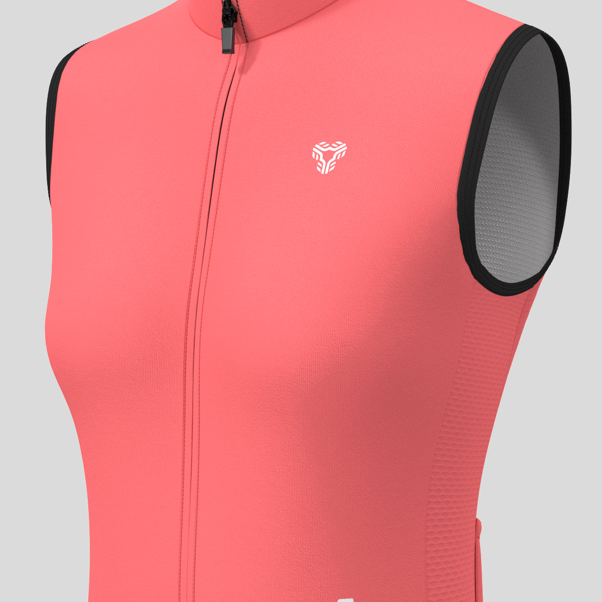 Women's Minimal Solid Sleeveless Cycling Jersey - Guava