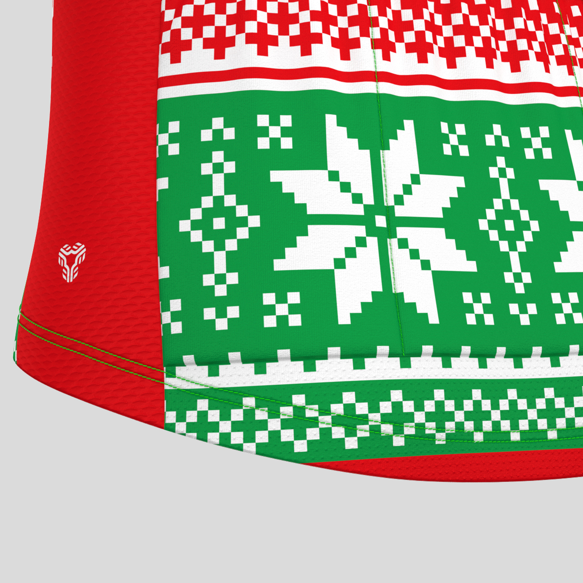 Ugly Christmas Sweater Reindeer Snowflakes Men's Cycling Jersey