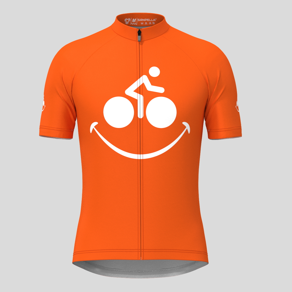 Bike Smile Men's Cycling Jersey - Tangerine