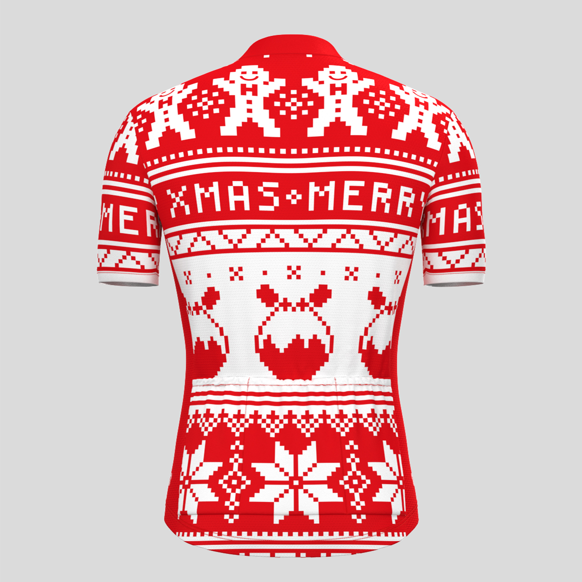 Christmas Sweater Gingerbread Man pudding Men's Cycling Jersey
