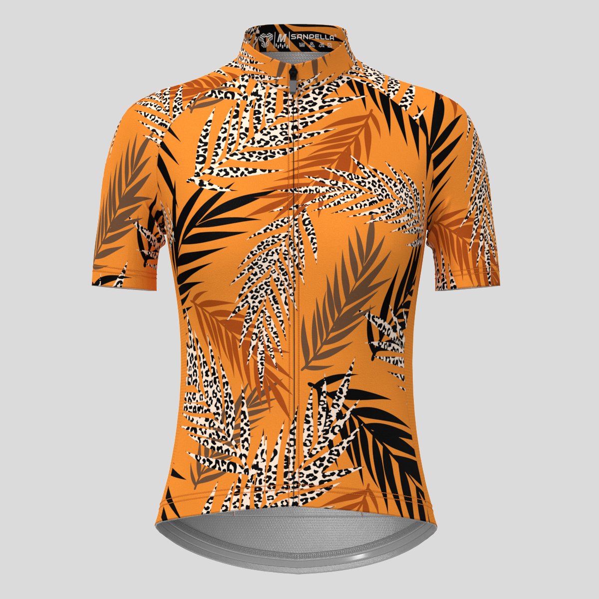 Tropical Exotic Leaves Leopard Women's Cycling Jersey