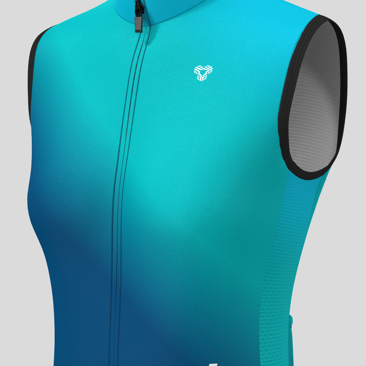 Women's Minimal Fade Sleeveless Cycling Jersey - Atlantis