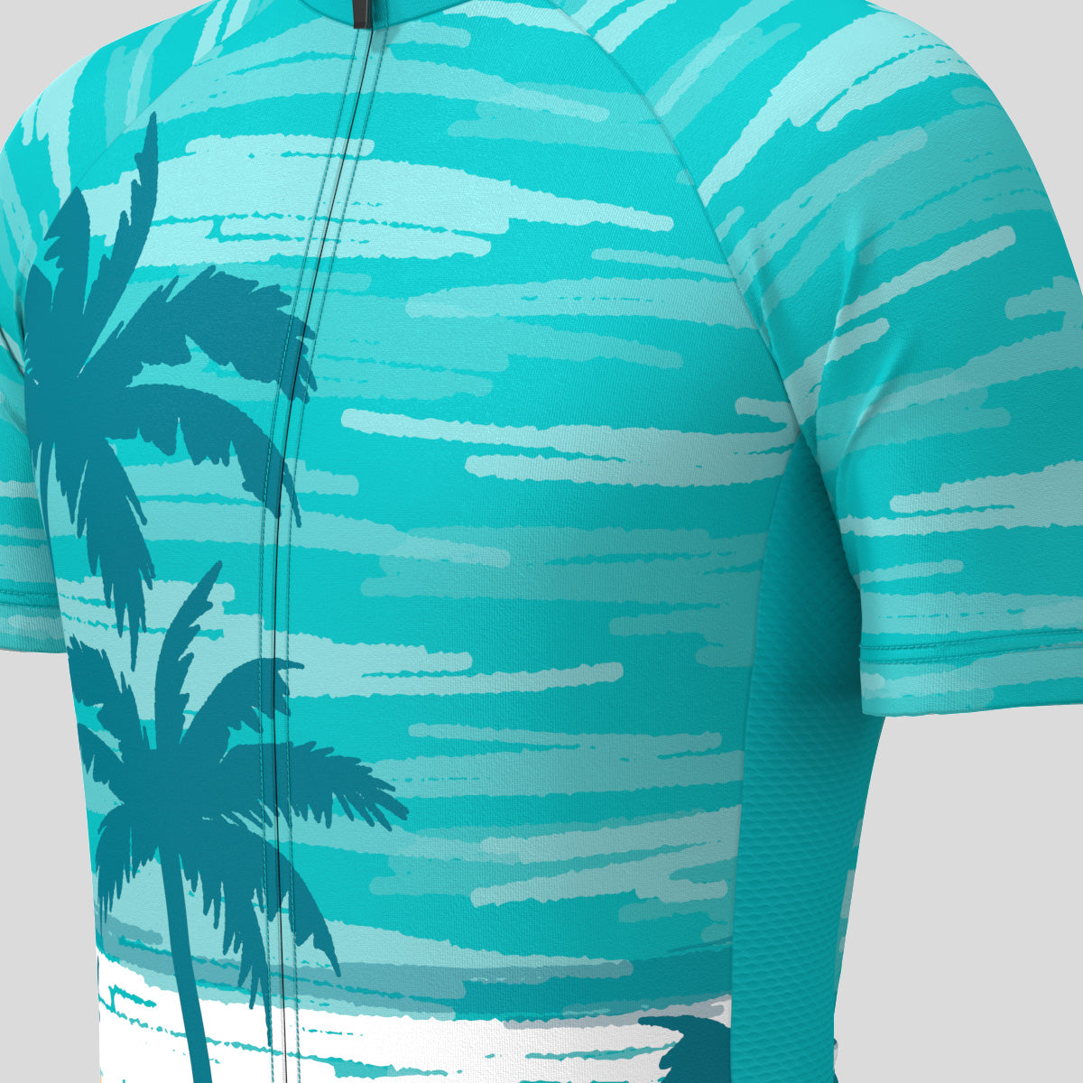 Hawaii Coconut Tree Men's Cycling Jersey - Green