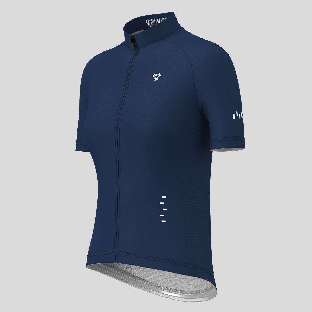 Minimal Solid Women's Cycling Jersey - Navy