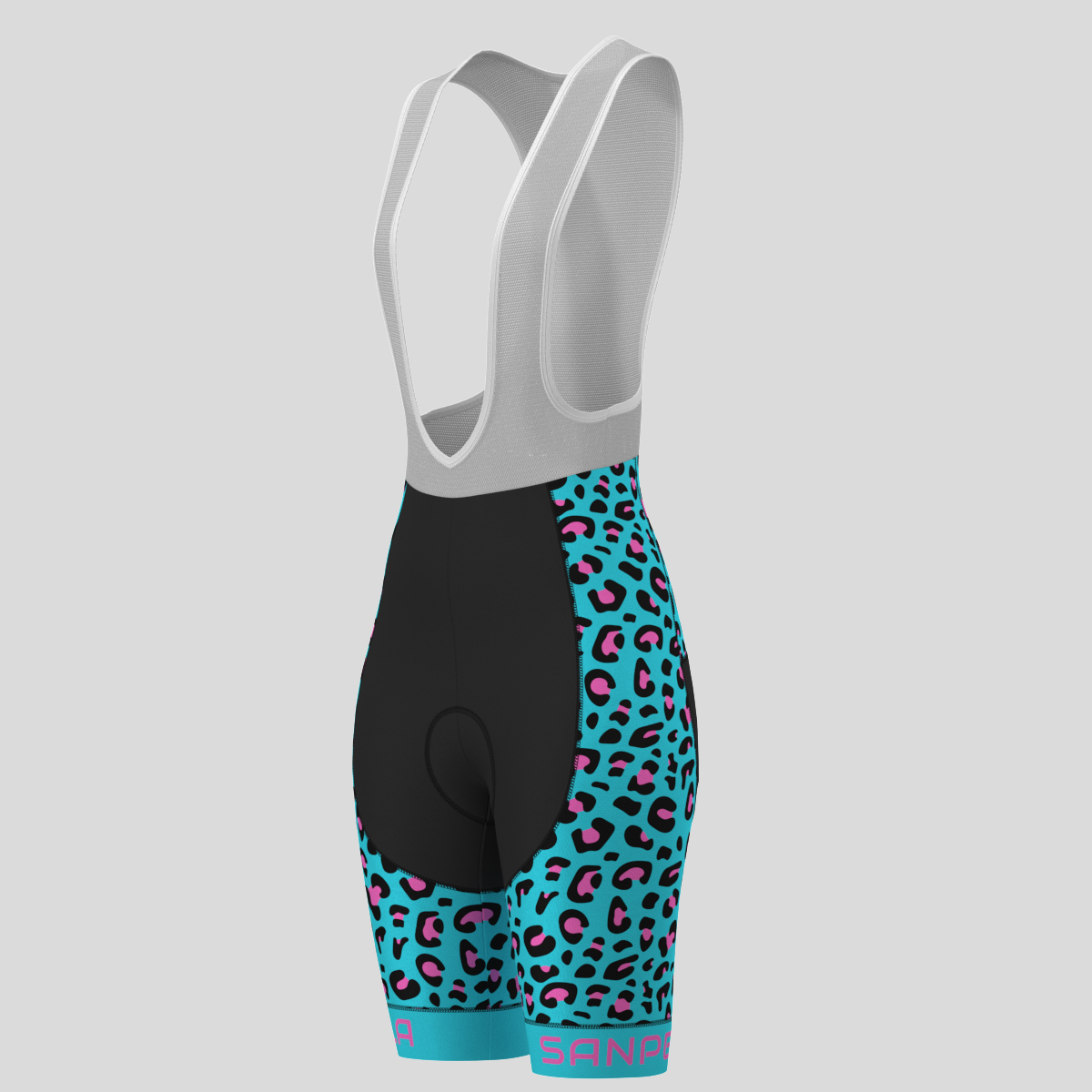 Leopard Print Women's Cycling Kit - Blue