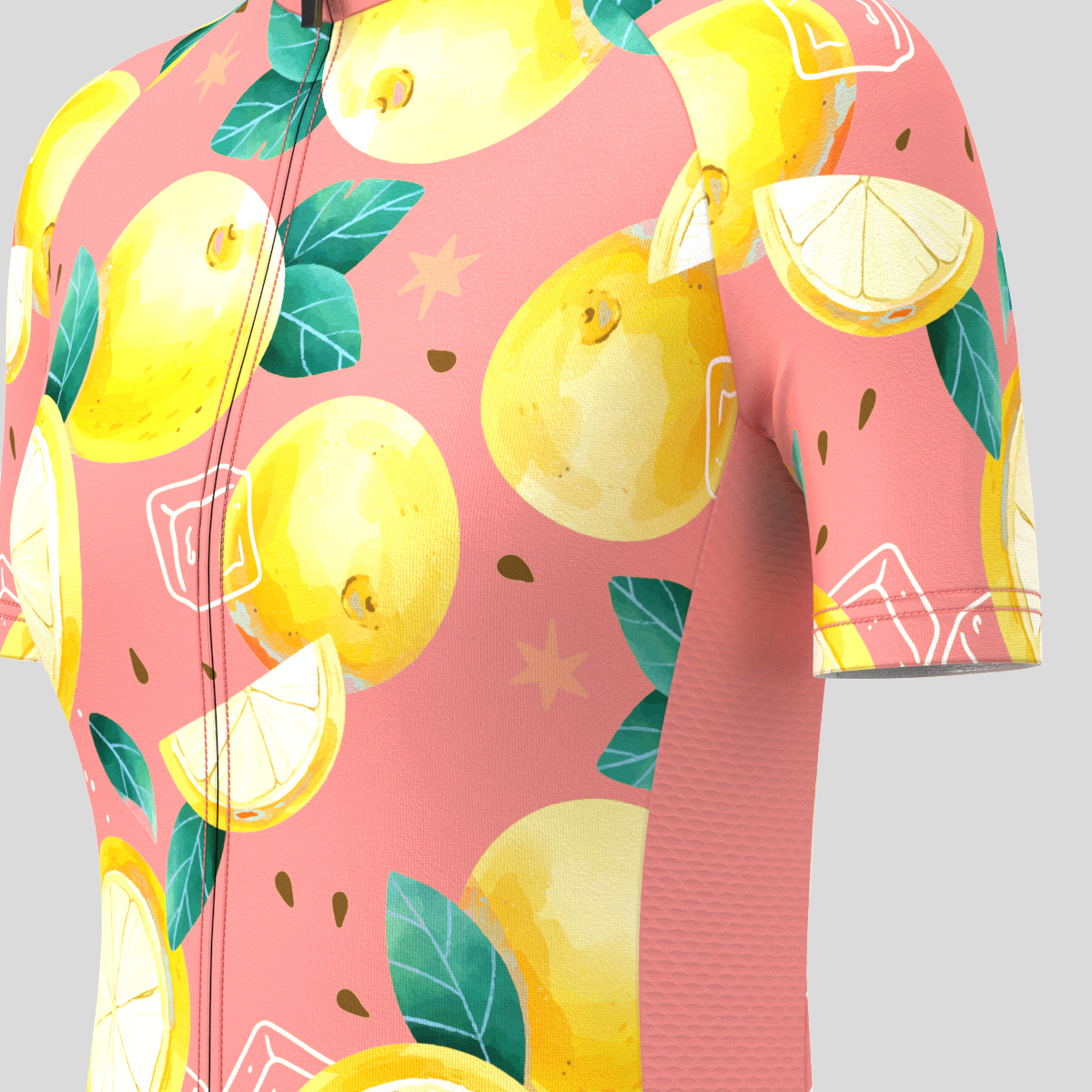 Classic Orange Men's Cycling Jersey - Pink