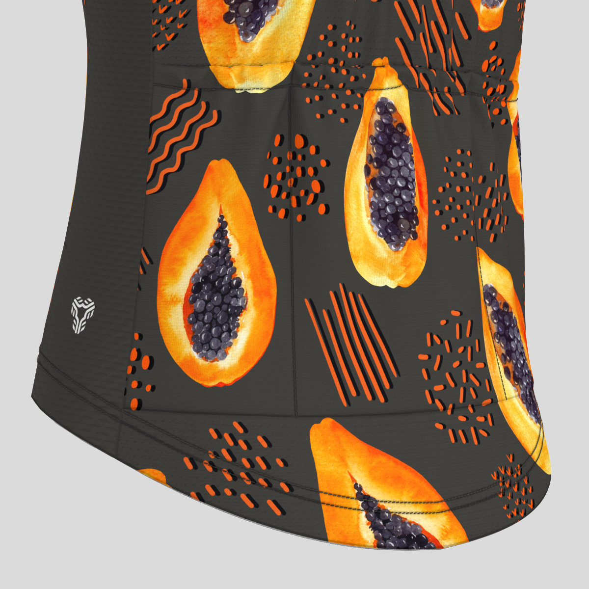 Papaya Tropical Fruits Women's Cycling Jersey - Gray